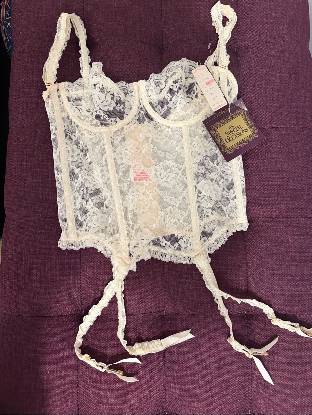 Lace Bustier Corset - Ivory